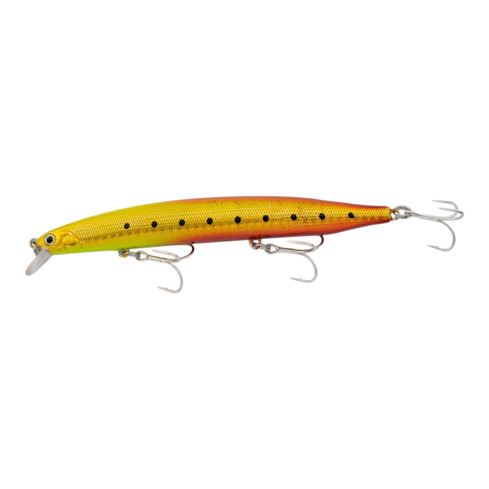 momolures Bass Lures Triple Weight Sinking Minnow 130S 20g sea fishing lure (SUNRISE CHART)