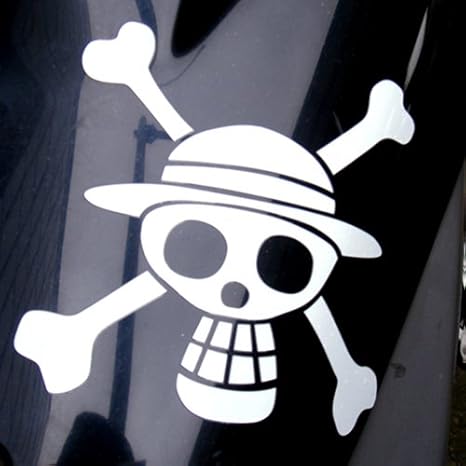 Amazon ワンピース ルフィ海賊旗カッティングステッカー アニメ 萌えグッズ 通販