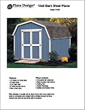 8' x 10' Gable Storage Shed Project Plans -Design #10810 