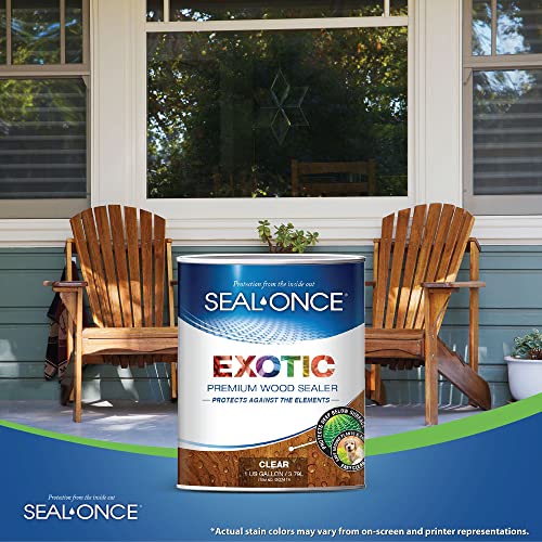 SealOnce Exotic Premium Wood Stain and Waterproof Sealer in One for