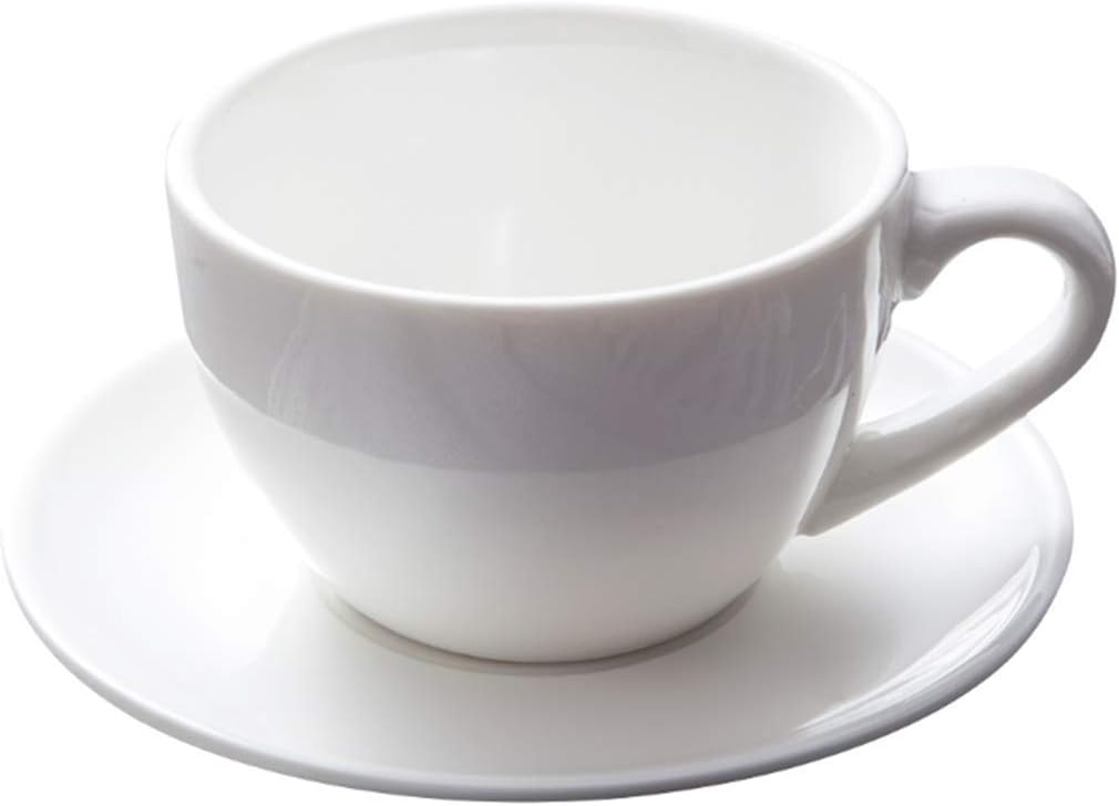 Coffee Cup Home Office Cappuccino White Ceramic Coffee Cup Set 180Ml Capacity