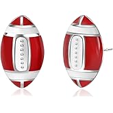 Sterling Silver Sports Earrings, Hypoallergenic Soccer, Volleyball, Football, Basketball, Baseball Stud Earrings for Women Mom Player Fans