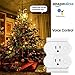 AMPLER Wifi Smart Plug Mini Multi-function Outlet Work with Amazon Alexa and Google Assistant (16A, 1 Pack)