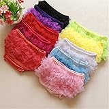 Tiny Susie baby girls infant toddler cotton lace ruffle bloomer panties Diaper cover