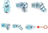 MACHSWON 160pc Grease Nipple Assortment M6 M10 45 90 180 Degree Fittings Caps view 3