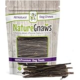 Nature Gnaws Extra Thin Pork Bully Sticks 5-6" (50 Pack) - 100% All-Natural Premium Dog Chews - For Small Breeds &amp; Light Chewers