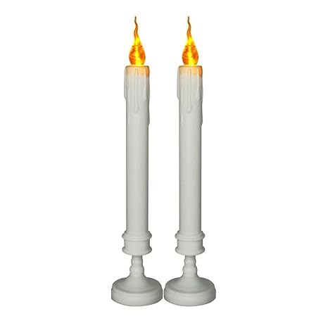 Amazon Com Dellukee 11 4 Inch Flameless Decorative Taper Candles