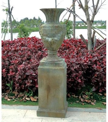 Ghirlanda Urn &amp; Pedestal Set Of 2