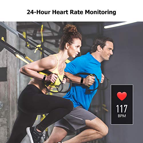 LETSCOM Fitness Tracker HR, Color Screen Activity Tracker with Heart Rate Monitor and Sleep Monitor, IP68 Waterproof Pedometer Watch, Step Counter, Calorie Counter for Women Men Kids - Thumbnail 6