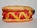 Hot Dog Expressions Plush Pillow