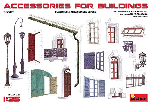 image for MINIART 35585 SCALE PLASTIC MODEL KIT ACCESSORIES FOR BUILDINGS : DOOR