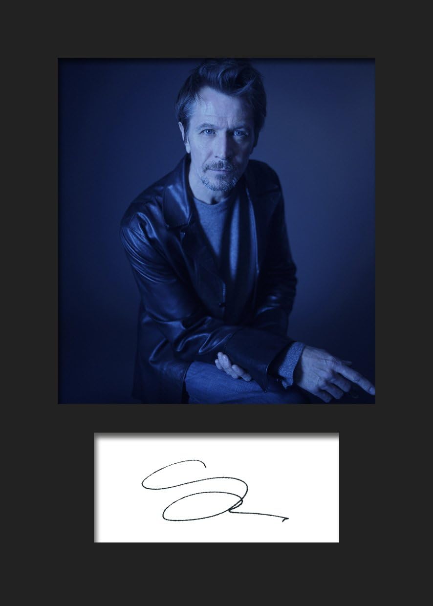 GARY OLDMAN #1 | Signed Mounted Photo Reprint | A5 Size to Fit 6x8 Inch Frames | Machine Cut | Photo Display | Present Gift Collectible