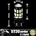 JDM ASTAR 960 Lumens Super Bright 5730 Chipsets 3056 3156 3057 3157 LED Bulbs with Projector,Xenon White (Only used for backup reverse lights)
