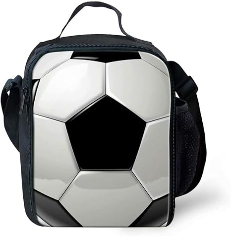 football lunch bag and bottle