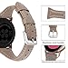 EZCO Leather Bands Compatible with Samsung Galaxy Watch Active/Active 2 / Galaxy Watch 3 41mm / Gear Sport, 20mm Slim Genuine Leather Watch Strap Replacement Wristband for Galaxy Watch 42mm R810