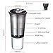 QcoQce Manual Coffee Grinder - Adjustable Hand Grinder - Ceramic Conical Burr Mill - Mini Portable Home Kitchen Travel Coffee Bean Grinder/Coffee Mill - Perfect Gift for Every Coffee Lover