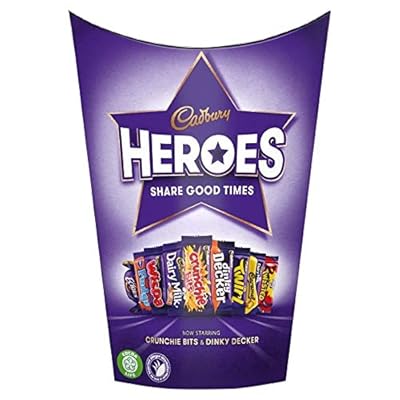 Cadbury Heroes Chocolate Gift Carton 185g. Christmas, Confectionery, Big Night In, Birthday, Easter, Thank you gift, Sharing Chocolate Box, Present OFFICIAL
