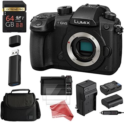 PANASONIC LUMIX GH5 4K Mirrorless Digital Camera ESSENTIAL Starter DigitalAndMore Bundle (Body Only)