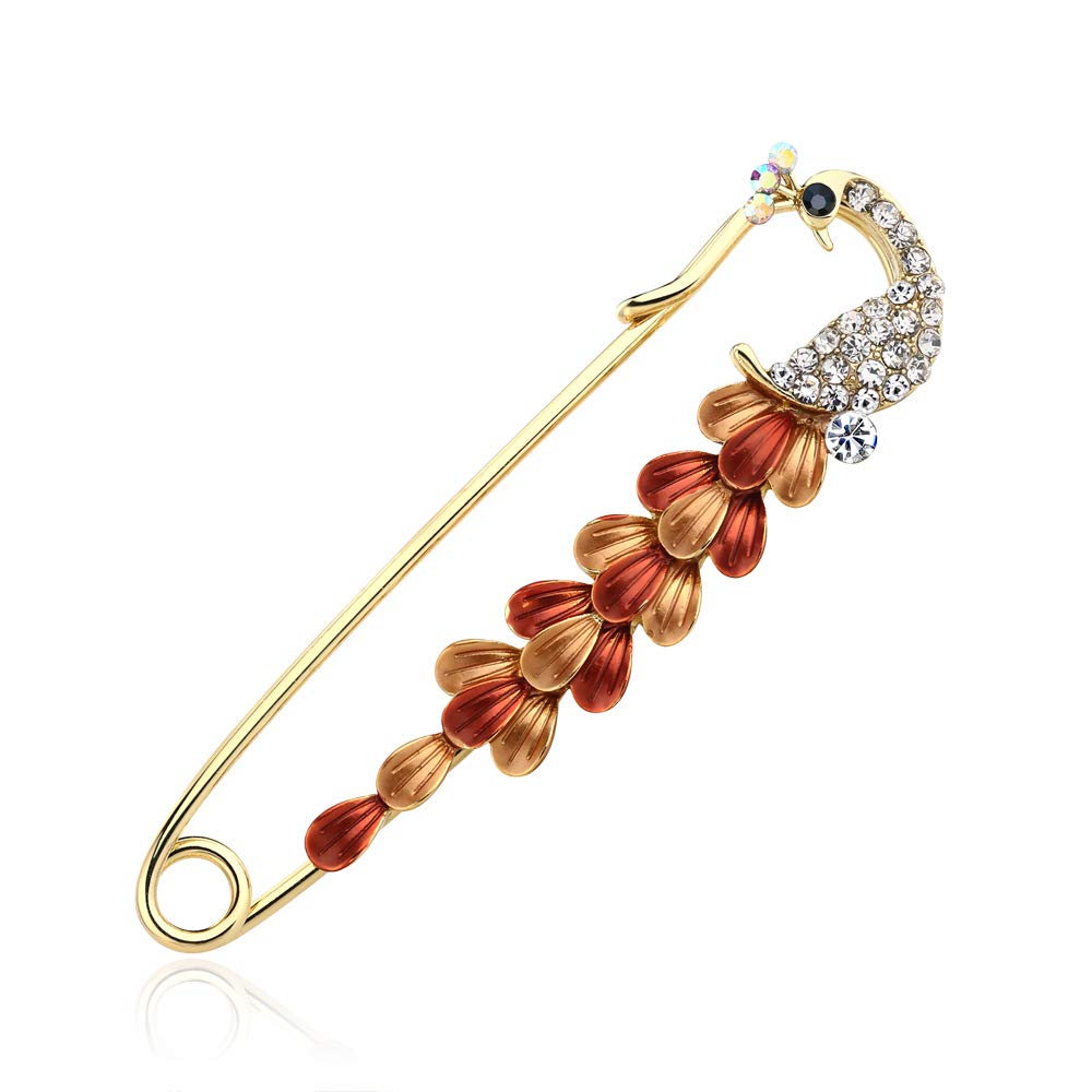 COLLECT COLLECT Women's Pin Peacock Orange