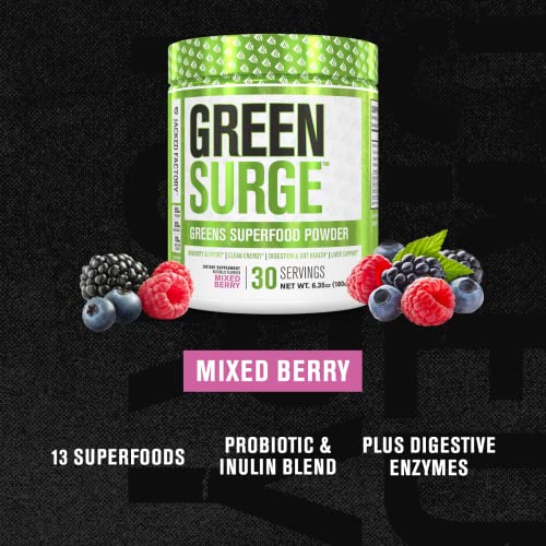 Green Surge Green Superfood Powder Supplement Keto Friendly Greens