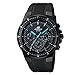 Casio Men's EF552PB-1A2V Black Resin Quartz Watch with Black Dial