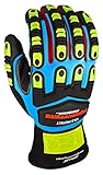 Apollo Performance Work Gloves 3023, Pipefitters Professional Cold Protect, Thinsulate fabric for Warmth, Impact Protection, NeverSlip Technology Grip, Abrasion Protection, Touch Screen Capabilities with Lightning Touch Technology, 1 Pair, Large, Blue