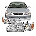 AKKON - For 2000 2001 Toyota Camry OE Style Chrome Housing Headlights Lamp Assembly Replacement