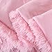 CaliTime Super Soft Blanket Throw, Modern Cozy Plush Warm Faux Fur 60 X 80 Inches, Baby Pink
