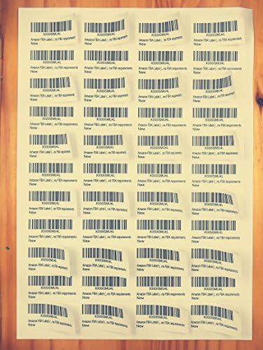 Grandorient 44-up Labels on 100 Sheets of A4 - Works with Amazon FBA 44-up Paper/Sticker Type - 4400 Labels
