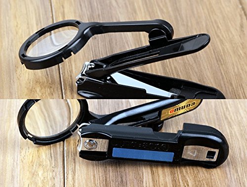 Nail Clipper with Magnifying Glass for Old Folks & Children