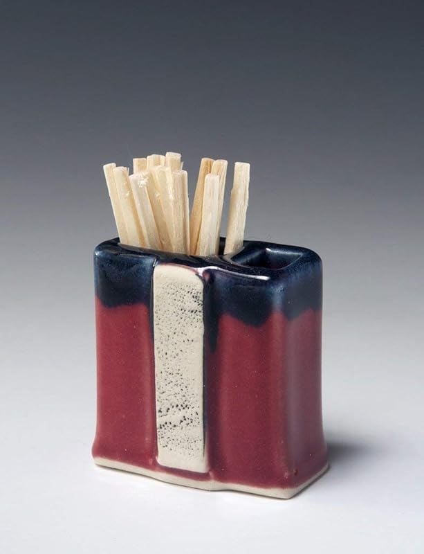RED CERAMIC MATCH STRIKER Handmade