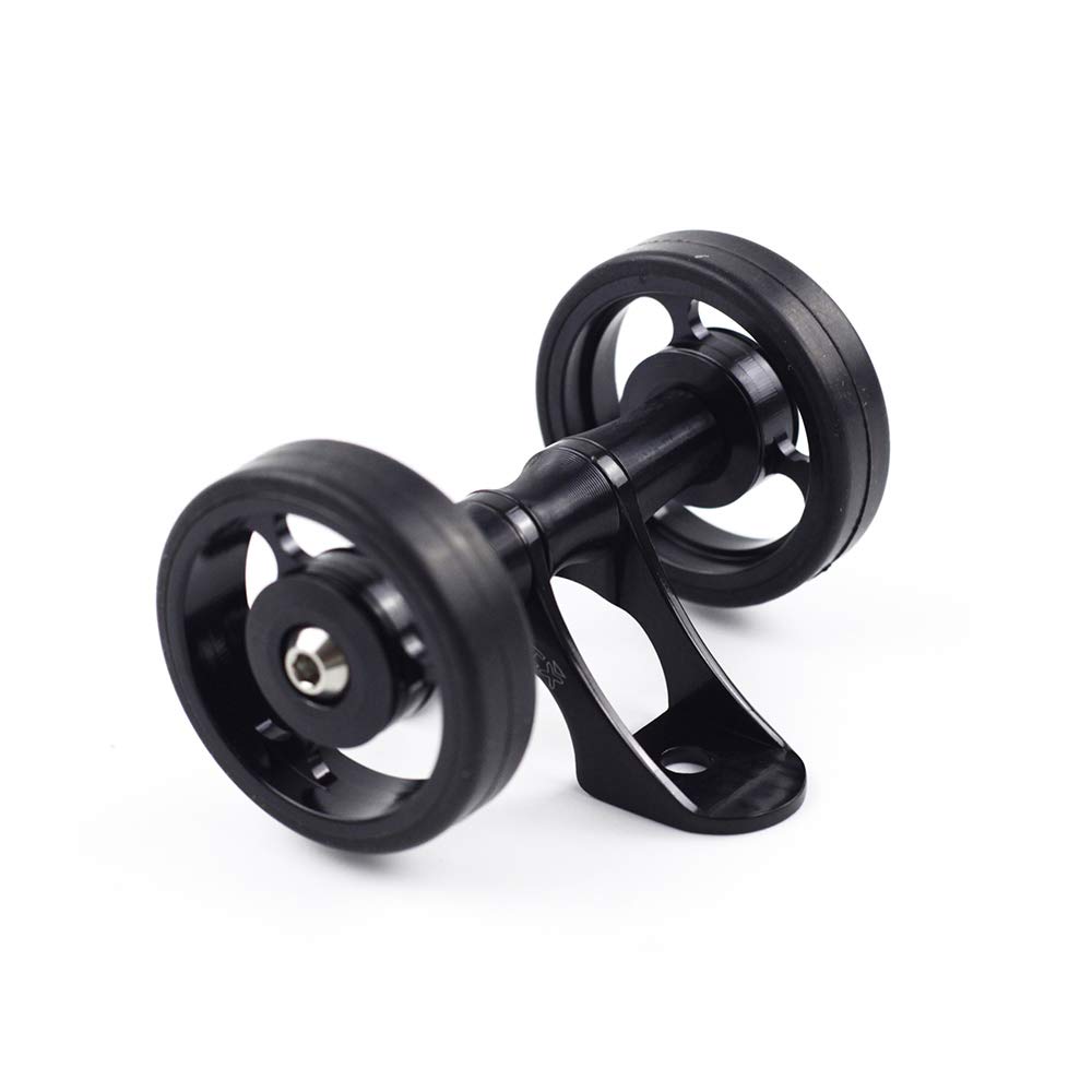 ACEOFFIX easywheel easy bike Ultralight Fender Wheels Cycling Fender Double Wheels for Brompton bike Rear Fender Bicycle Accessories black
