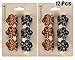Hair Claw Clip, Fascigirl 12 PCS Mini Womens Jaw Clip Vintage Hair Clamp Hair Accessory for Bath Shower … (CoffeeandBlack)