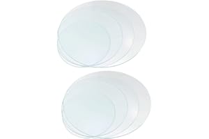 SOLUSTRE 8pcs Thickened Laboratory Watch Glass Set 60-100mm Chemical Experiment Teaching Tool Round Evaporating Dishes for Sc