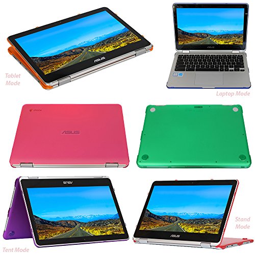 mCover iPearl Hard Shell Case for 12.5-inch ASUS Chromebook Flip C302CA Series Laptop - Aqua