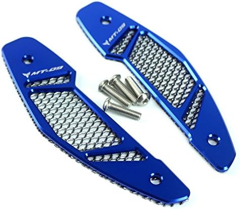 CNC Air Intake Cover Guard&Mesh Grilles for Yamaha MT FZ 09 MT-09 MT09 FZ-09 2013-2016 (Blue, Gray)