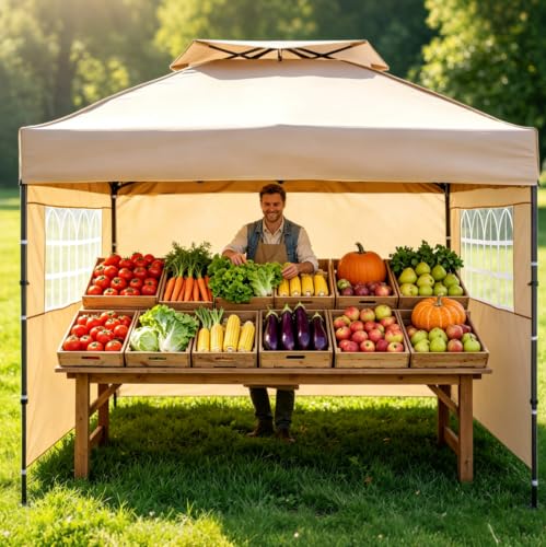 AERGERGER 10x10 Pop Up Canopy Tent Review: Easy Setup Gazebo with Window Sidewalls image 25