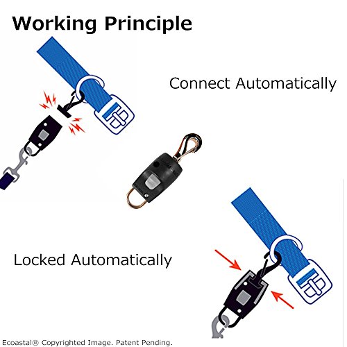Dog Collars Leash Connector, Ecoastal Magic Latch Leash