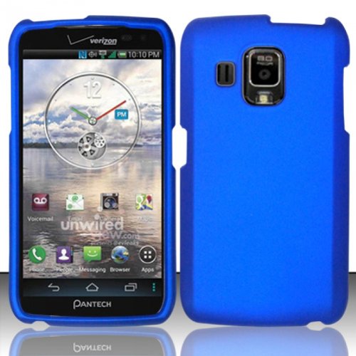 3-in-1 Bundle For Pantech Perception - Hard Case Snap-on Cover (Blue)+ICE-CLEAR(TM) Screen Protector Shield(Ultra Clear)+Touch Screen Stylus