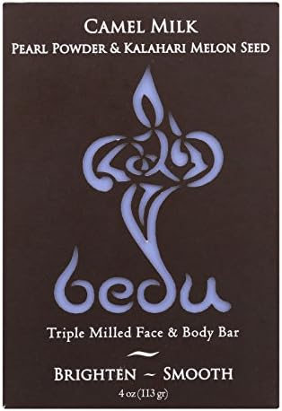 Bedu Face and Body Bar - Pearl Powder and Kalahari Melon Seed - Case of 6-4 oz.