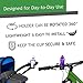 Universal Cup Holder by Makady | Attachable Drink Holder for Baby Stroller,Bike,Wheelchair,Pushchair | Pack of 2 Hooks for Extra Storage