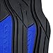FH Group Car Floor Mats Climaproof™ Heavy Duty Rubber Floor Mats for Sedan, SUV,Truck Floor Mats, Universal Fit Automotive Floor Mats Trimmable Full Blue Set, Combo Small Car Seat Cover Design