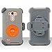 LG G3 Case, ULAK Clip Holster Kickstand Rugged Hybrid Rubber Protective Hard Case for LG G3 2014 (Grey/Orange)