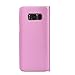Samsung Galaxy S8 Case Flip Cover Wallet with card slot Full Body pu Leather in Pink Slim Thin Hard