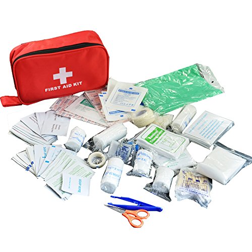 180pcs/pack Safe Travel First Aid Kit Camping Hiking Medical Emergency