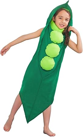 Amazon Mrcos さやえんどう 枝豆 コスプレ 衣装 コスチューム 着ぐるみ 豆 食べ物 野菜 おもしろいコスチューム 衣装 子供用 キッズ 女の子 男の子 S キッズコスチューム おもちゃ