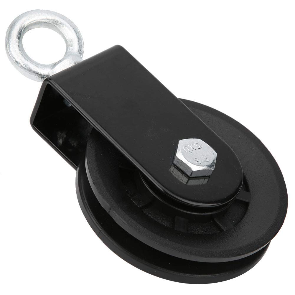 Qinlorgon Single Swivel Pulley Block Duplex Bearing Fitness Equipment Support Pulley, Mute Pulley, for Home Gym Accessories
