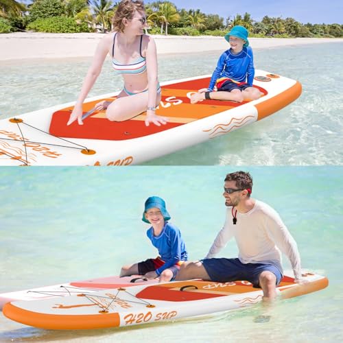 H2OSUP Stand Up Paddling Board, 15 cm Thick Inflatable SUP Board, with Backpack, Durable Paddle Board Accessories