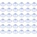 Shappy 50 Pieces Clear Suction Cups PVC Plastic Suction Cup Without Hooks (40 mm)