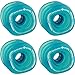 Shark Wheel 70 mm 78a Longboard Wheels | Sidewinder | Transparent Blue (4-Pack)